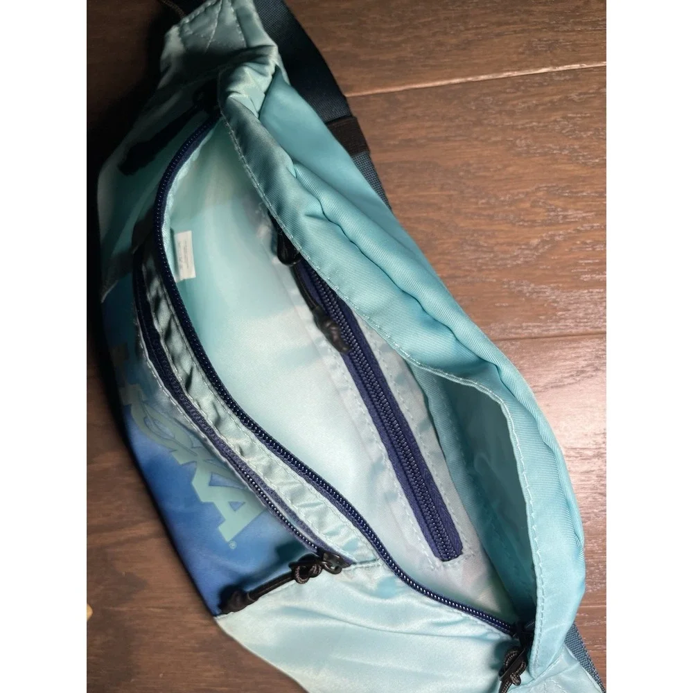 HOKA Fanny Waist Pack‎ - Neon Teal / Blue - Adjustable - Zip Pockets EUC